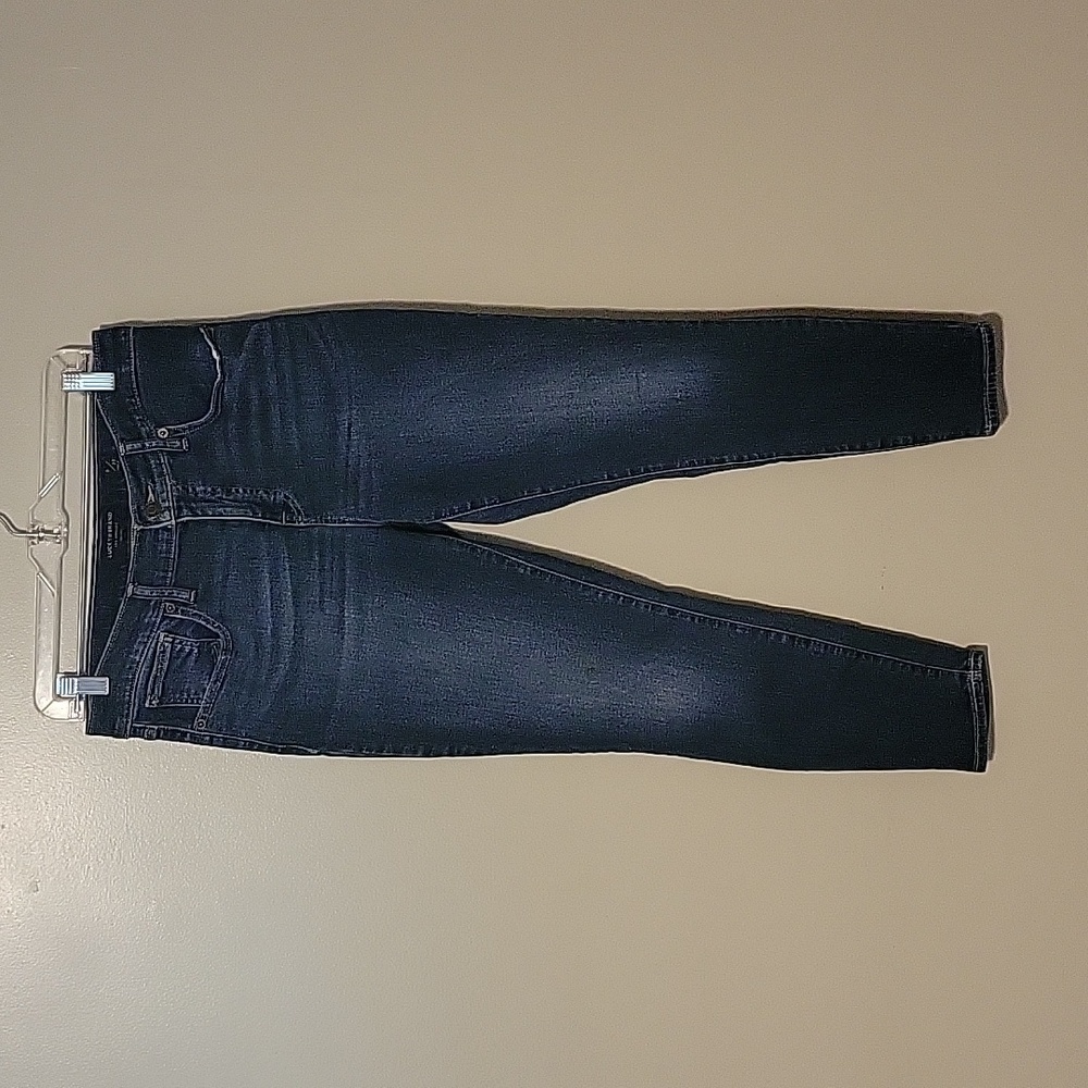 Lucky Brand Denim Blue Jeans Dark Wash Straight Leg Womens‎ Size 8
